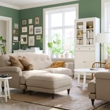 ESSEBODA 3-seat sofa, Knäbäck light beige/brown