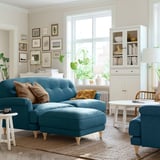 ESSEBODA Footstool, Tallmyra/blue birch