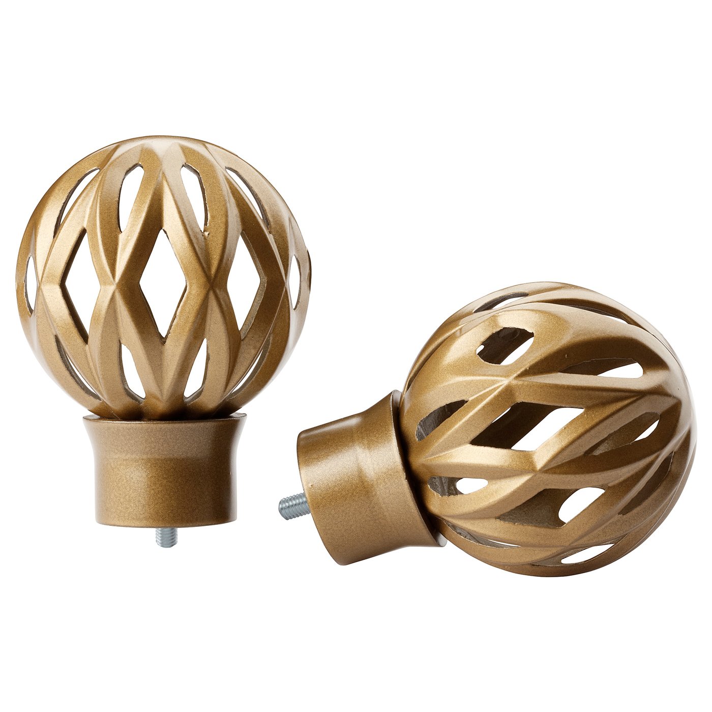 FÄLLNING Finials, 1 pair brasscolour IKEA