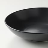 FÄRGKLAR Deep plate, matt dark grey, 19 cm