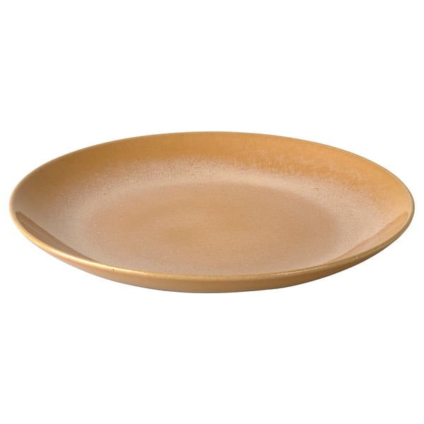 FÄRGKLAR Side plate, glossy yellow, 20 cm