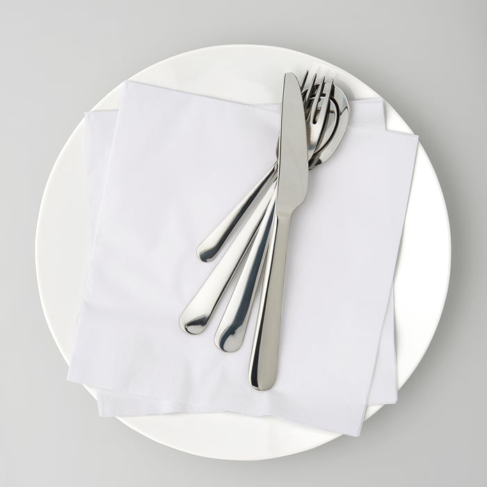 FANTASTISK paper napkin, white, 40x40 cm IKEA