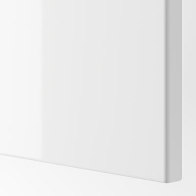 FARDAL Door with hinges, high-gloss white, 50x229 cm