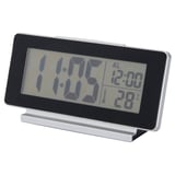 FILMIS Clock/thermometer/alarm, black, 16.5x9 cm