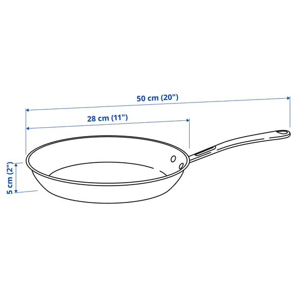 FINMAT Frying pan, copper/stainless steel, 28 cm