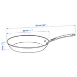 FINMAT Frying pan, copper/stainless steel, 28 cm