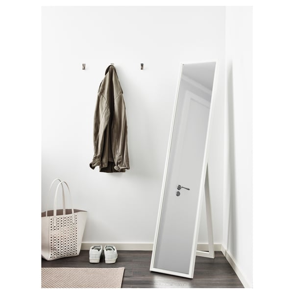 FLAKNAN standing mirror, white, 30x150 cm IKEA