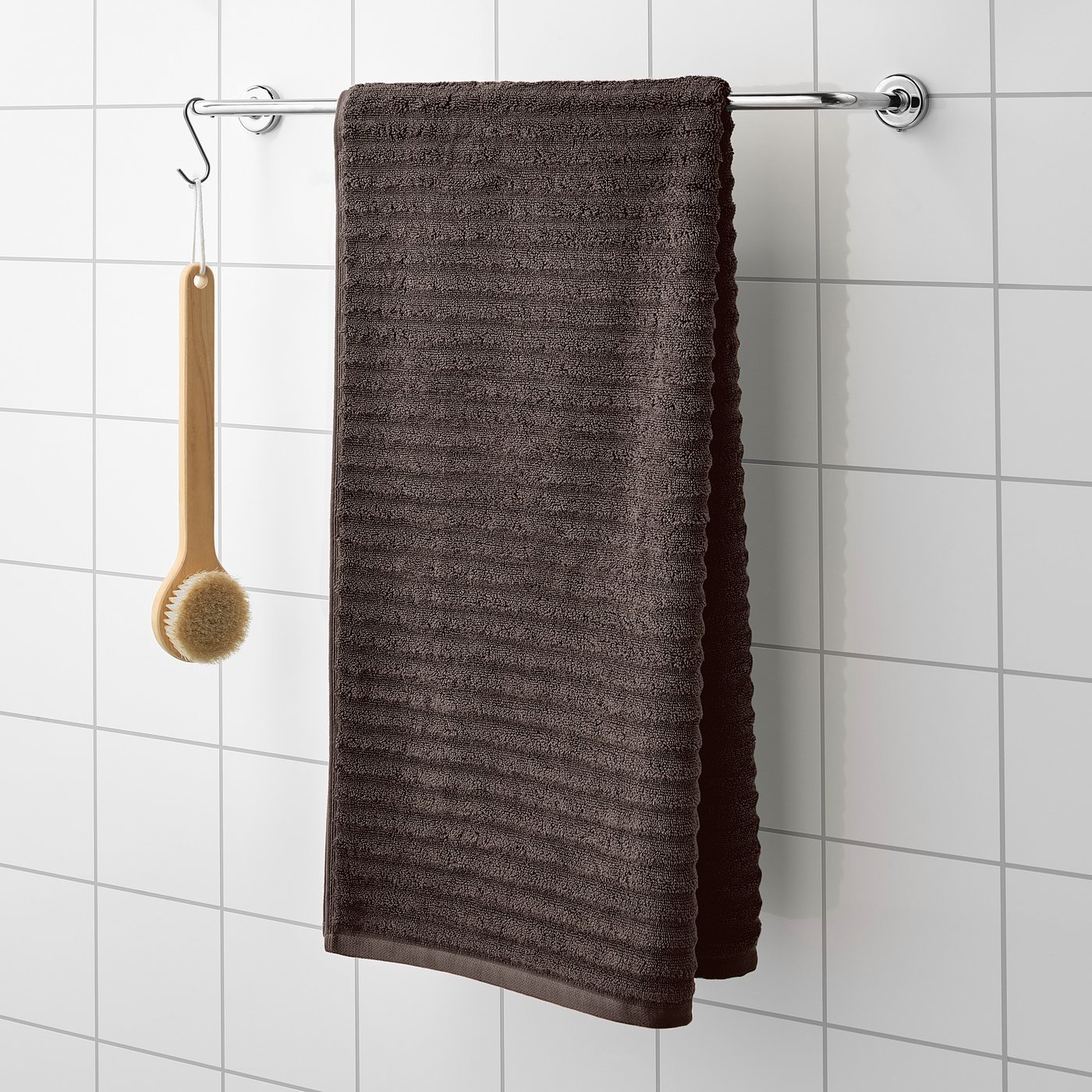 FLODALEN Bath towel dark brown IKEA