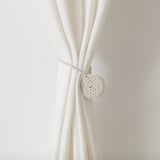 FÖNSTERBOMAL Magnetic curtain tie-back, beige