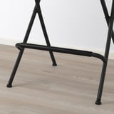 FRANKLIN Bar stool with backrest, foldable, counter height black/black, 63 cm