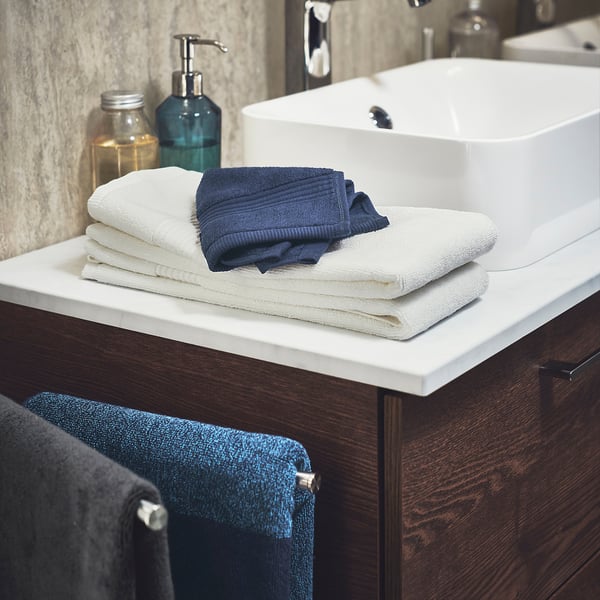 FREDRIKSJÖN Bath sheet, dark blue, 100x150 cm