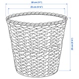 FRIDFULL Plant pot, water hyacinth, 24 cm