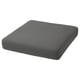 Option: FRÖSÖN Cover for seat cushion, outdoor dark grey, 62x62 cm