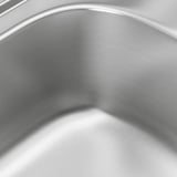 FYNDIG 1 bowl inset sink with drainer, stainless steel, 70x50 cm