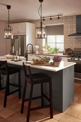GALJON Pendant lamp, black/transparent glass, 25 cm