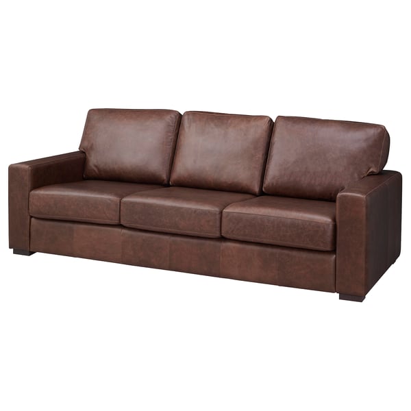 Genevad 3 Seat Sofa Garlinge Dark Brown Ikea