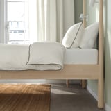 GJÖRA Bed frame, birch/Leirsund, 160x200 cm