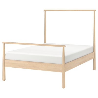 GJÖRA Bed frame, birch/Lönset, 160x200 cm