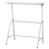 GLADHÖJDEN / NILSERIK Desk+sit/stand support, white/dark blue