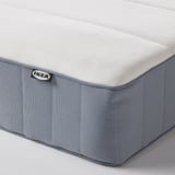 GLAMBERGET Bed frame with storage and mattress, pine/Vesteröy firm, 120x200 cm
