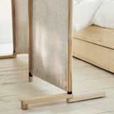GLAMBERGET Bedroom furniture, set of 3, pine/Katorp beige, 80-160x200 cm