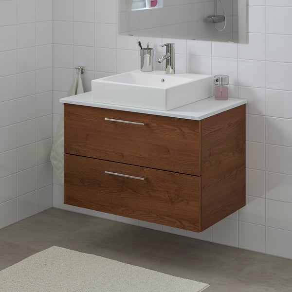 Godmorgon Tolken Tornviken Wsh Stnd W Countrtop 45x45 Wsh Bsn