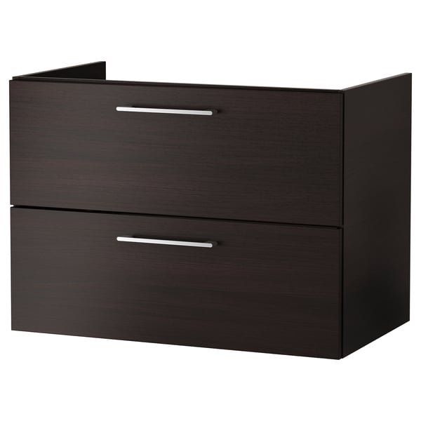 Godmorgon Wash Stand With 2 Drawers Black Brown Ikea