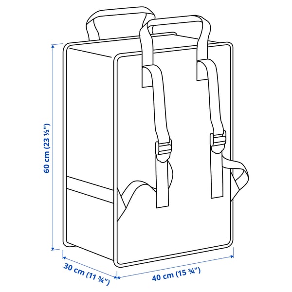 GÖRSNYGG Bag, blue, 40x30x60 cm/72 l