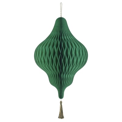 GOKVÄLLÅ Decoration, green, 33 cm