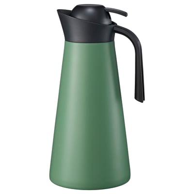 GOKVÄLLÅ Vacuum flask, light green, 1 l
