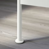 GRÅFJÄLLET Bedside table, white, 45x36x59 cm
