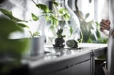 GRILLSKÄR Kitchen island shelf unit, stainless steel, 86x61 cm