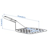 GRILLTIDER Pizza shovel, stainless steel/beech, 57 cm