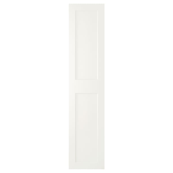 GRIMO Door with hinges, white, 50x229 cm