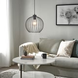 GRINDFALLET Pendant lamp, black, 30 cm
