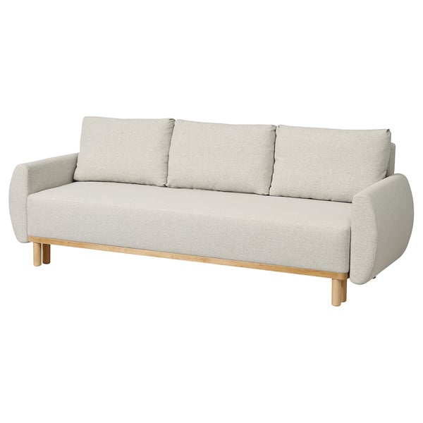 GRUNNARP 3-seat sofa-bed, Gunnared beige