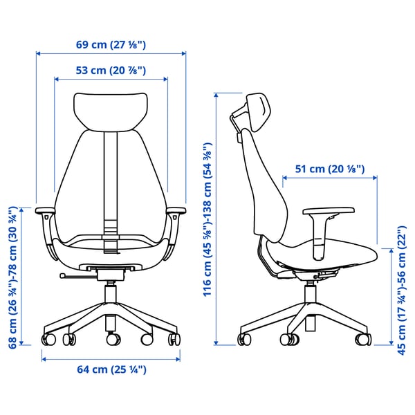 GRUPPSPEL Gaming chair, Gunnared black/grey