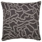 GULDFLY Cushion cover, anthracite/off-white, 50x50 cm