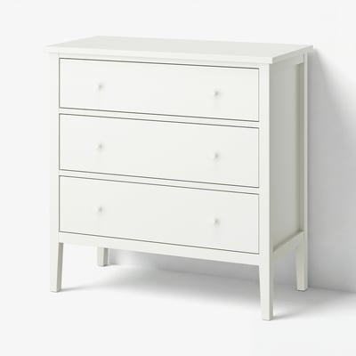 GULLABERG Chest of 3 drawers, white, 99x48x100 cm