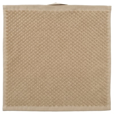 GULVIAL Washcloth, beige, 30x30 cm