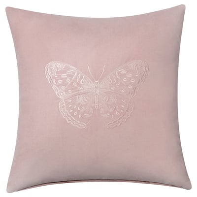 GULVICKER Cushion cover, pink/butterfly, 50x50 cm