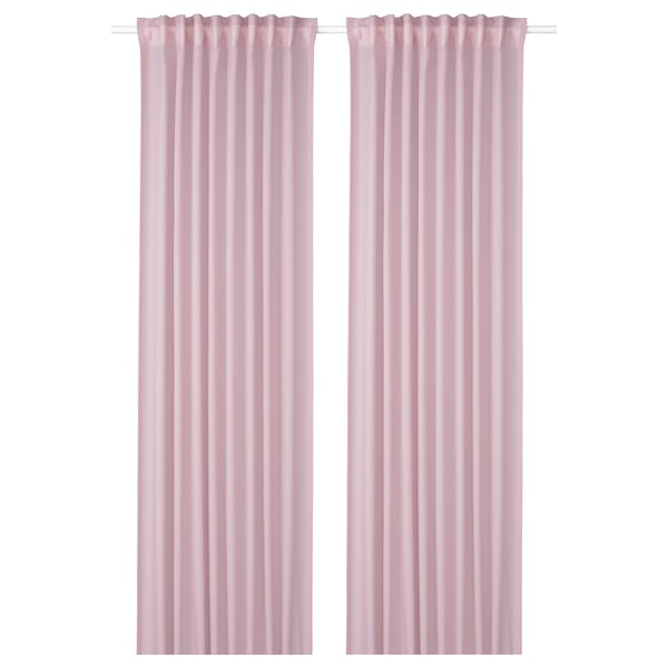 Gunrid Air Purifying Curtain 1 Pair Light Pink Ikea