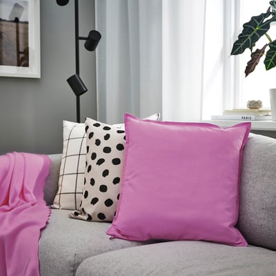 GURLI Cushion cover, pink, 50x50 cm