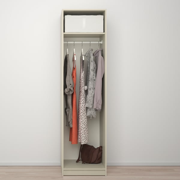 GURSKEN Bedroom furniture, set of 3, light beige, 140x200 cm