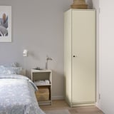 GURSKEN Bedroom furniture, set of 4, light beige, 140x200 cm