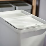 HÅLLBAR Waste sorting solution, for METOD kitchen drawer/light grey, 57 l