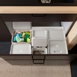 HÅLLBAR Waste sorting solution, for METOD kitchen drawer ventilated/light grey, 55 l