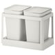 Option: HÅLLBAR Waste sorting solution, with pull-out/light grey, 20 l