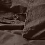 HAMPFLOCKEL Duvet cover and pillowcase, brown, 150x200/50x80 cm