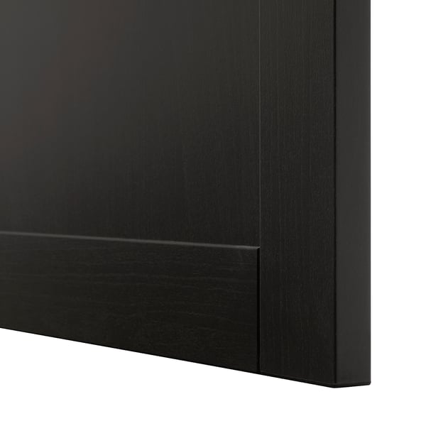 HANVIKEN Drawer front, black-brown, 60x26 cm